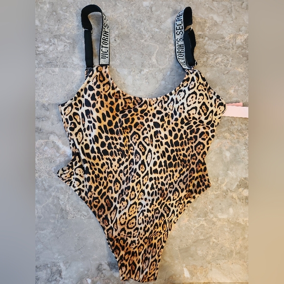 Victoria's Secret Other - XS VS Swim Shine Strap One Piece Swimsuit Leopard Cheetah